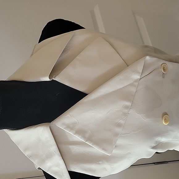 Anne Klien| 🔥Vintage Ivory/Cream Blazer Vest Size 6/M - Picture 4 of 14